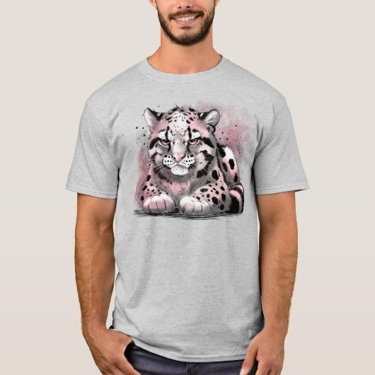 Grumpy Clouded Leopard T-Shirt (Vorderseite)