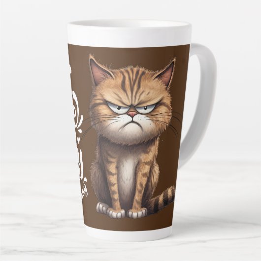 Grumpy Coffee Cat Milchtasse (Rechte Ecke)