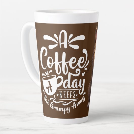 Grumpy Coffee Cat Milchtasse (Linke Ecke)