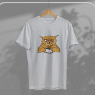 Grumpy Coffee Cat T-Shirt