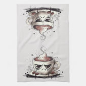 Grumpy Coffee Geschirrtuch (Vertikal)