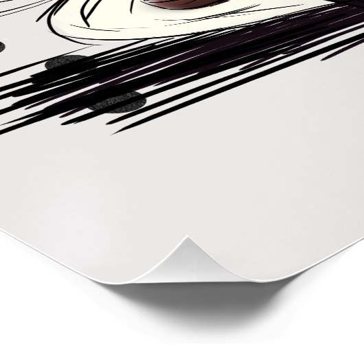 Grumpy Coffee Poster (Ecke)