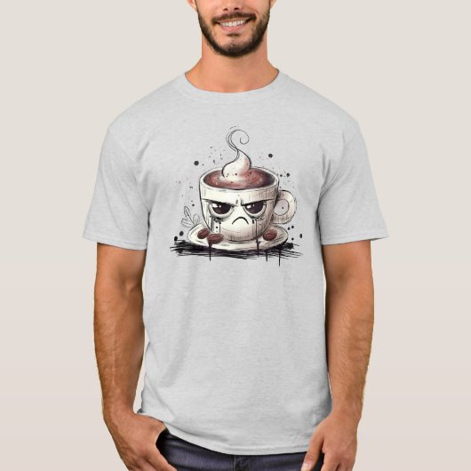Grumpy Coffee T-Shirt (Vorderseite)