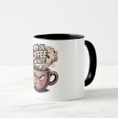 Grumpy Coffee Tasse - Ich laufe auf Kaffee und Has (VorderseiteRechts)