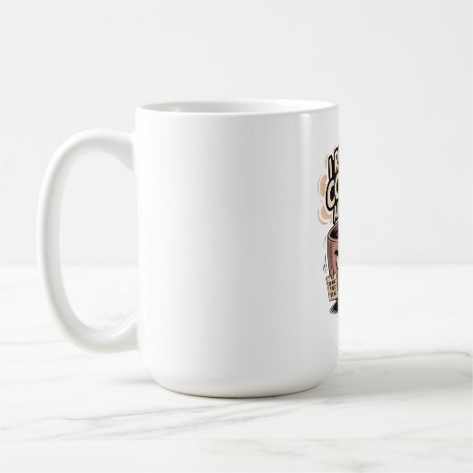 Grumpy Coffee Tasse - Ich laufe auf Kaffee und Has (Links)