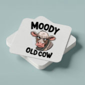 Grumpy Cow Lover Geschenk Sarcastic Bauer Farm Squ Rechteckiger Pappuntersetzer