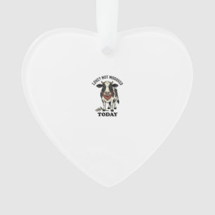 Grumpy Cow Valentine mürrisches Bauernhumor-Shirt Ornament