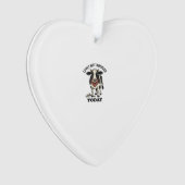 Grumpy Cow Valentine mürrisches Bauernhumor-Shirt Ornament (Vorderseite)