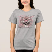 Grumpy Coyote Tri-Blend Shirt (Vorderseite)