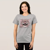 Grumpy Coyote Tri-Blend Shirt (Vorderseite voll)