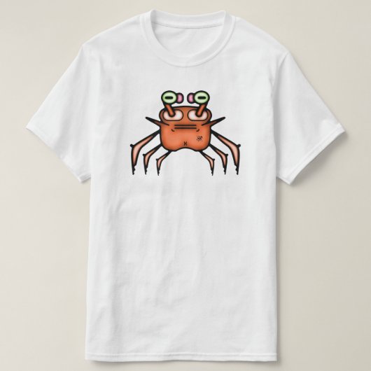 Grumpy Crab Funny T-Shirt (Design vorne)