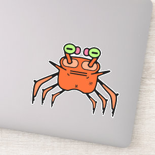 Grumpy Crab Lustiger Aufkleber