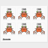 Grumpy Crab Lustiger Aufkleber (Blatt)