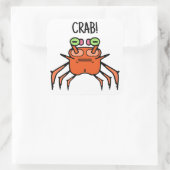 Grumpy Crab Lustiger Aufkleber (Tasche)