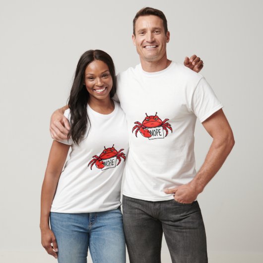 Grumpy Crab sagt NOPE Funny T - Shirt (Unisex)