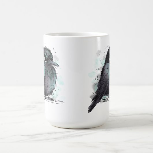 Grumpy Crow Kaffeetasse (Mittel)