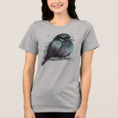 Grumpy Crow Tri-Blend Shirt (Vorderseite)