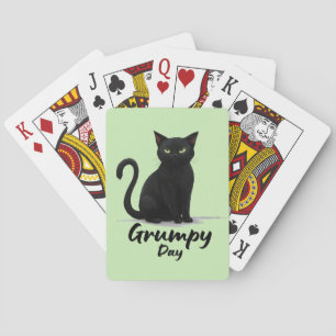 Grumpy Day mit Black Cat Spielkarten