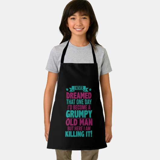 Grumpy Design alter Mann Schürze (Insitu)