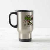Grumpy Dino Tasse - "Ich bin allergisch gegen Morg (Links)
