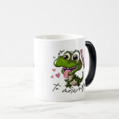Grumpy Dino Tasse - "Ich bin allergisch gegen Morg (VorderseiteRechts)