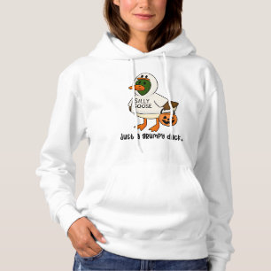 Grumpy Duck in Alberner Gänsehaut Funny Hallowe Hoodie