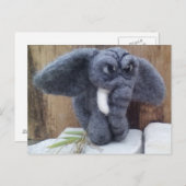 Grumpy elefant postkarte (Vorne/Hinten)