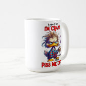 Grumpy-Ente Sarkastischer-Kaffee-Spruch Kaffeetasse (VorderseiteRechts)