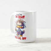 Grumpy-Ente Sarkastischer-Kaffee-Spruch Kaffeetasse (Vorderseite Links)