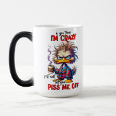 Grumpy-Ente Sarkastischer-Kaffee-Spruch Verwandlungstasse (Links)