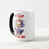 Grumpy-Ente Sarkastischer-Kaffee-Spruch Verwandlungstasse (Vorderseite Links)