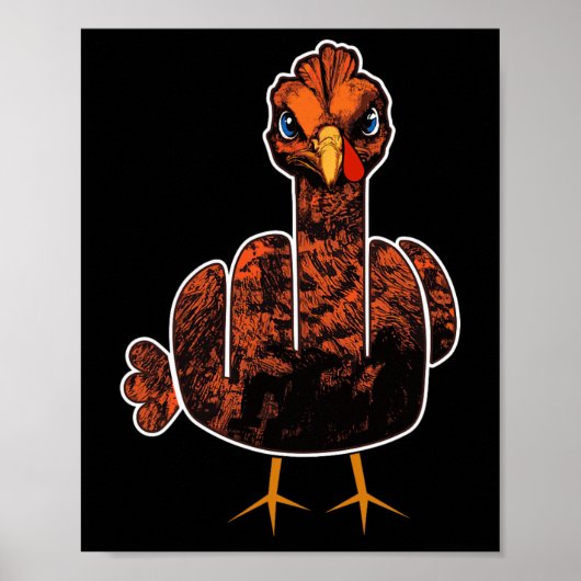 Grumpy Erntedank Türkei Poster (Vorne)