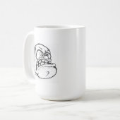 Grumpy face sketch Tasse (Vorderseite Links)