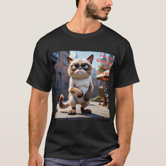 Grumpy Face T-Shirt (Vorderseite)
