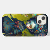 Grumpy Fairy Pixie Fantasy Art iPhone Hülle (Rückseite (Horizontal))