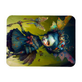 Grumpy Fairy Pixie Fantasy Art Magnet (Horizontal)