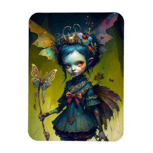Grumpy Fairy Pixie Fantasy Art Magnet