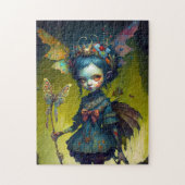 Grumpy Fairy Pixie Fantasy Art Puzzle (Vertikal)