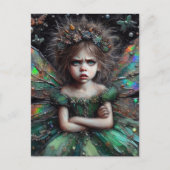 Grumpy Fairy Postkarte (Vorderseite)