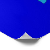 Grumpy Fish Cartoon Poster (Ecke)