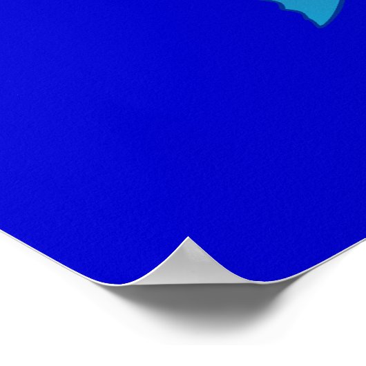 Grumpy Fish Cartoon Poster (Ecke)