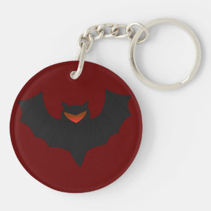 Grumpy-Fledermaus-Halloween-Acryl-Schlüsselanhänge Schlüsselanhänger