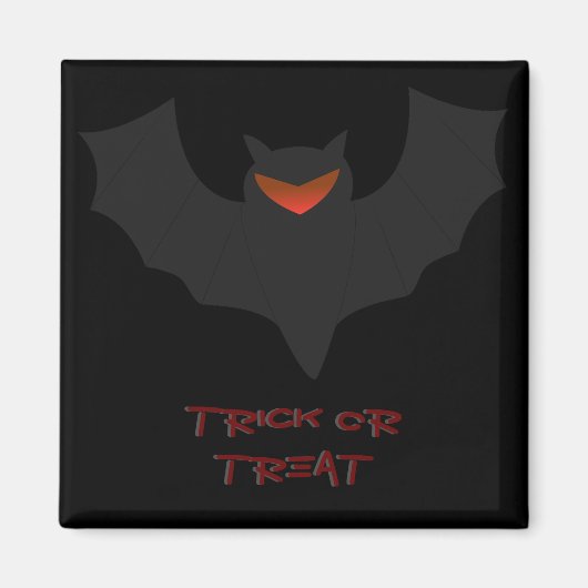 Grumpy Fledermaus Halloween Magnet (Vorne)