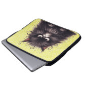 GRUMPY FLUFFY WENIG SCHWARZ KITTEN LAPTOPSCHUTZHÜLLE (Vorne Knopf)