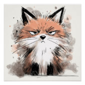 Grumpy Fox Poster (Vorderseite)
