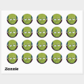 Grumpy Frankenstein Halloween Stickers (Blatt)