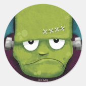 Grumpy Frankenstein Halloween Stickers (Vorderseite)