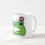 Grumpy Frog Kaffeetasse – Süße lustige Froschtasse (VorderseiteRechts)