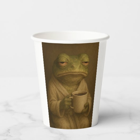 Grumpy Frog Pappbecher (Rückseite)