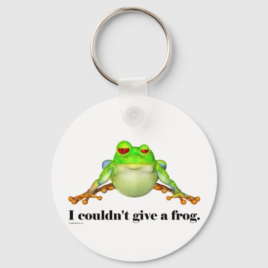 Grumpy Frog Schlüsselanhänger (Vorderseite)